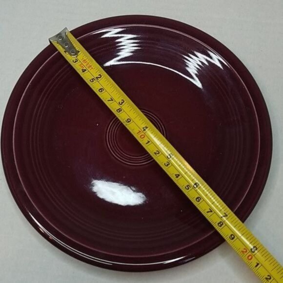 Fiestaware Fiesta CERAMIC Salad Plate Dish CONTAINER Claret 7.25" - Picture 4 of 8